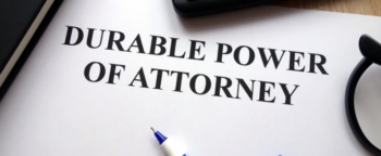 Durable power of attorney on a document